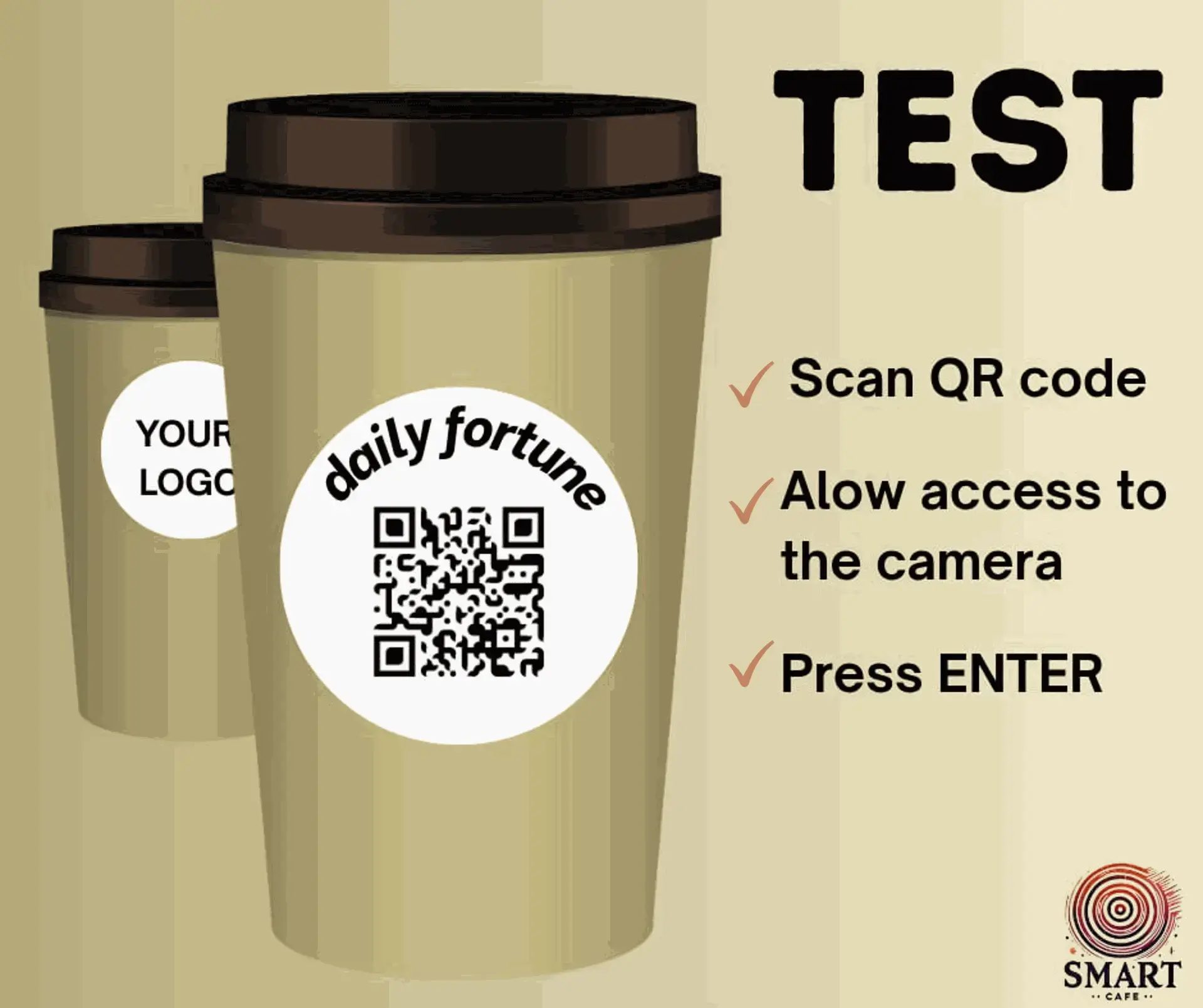 forrtune cards for coffe cups