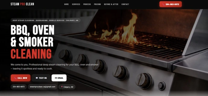 local service business BBQ cleaning